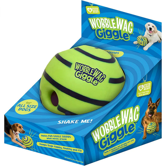 Wobble Wag Giggle Glow Ball Interactive Dog Toy - Velvvista
